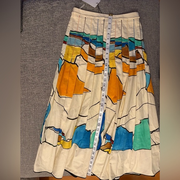 Zara Woman ZW Collection Printed Pleated Midi Skirt – Size XS - Picture 7 of 16